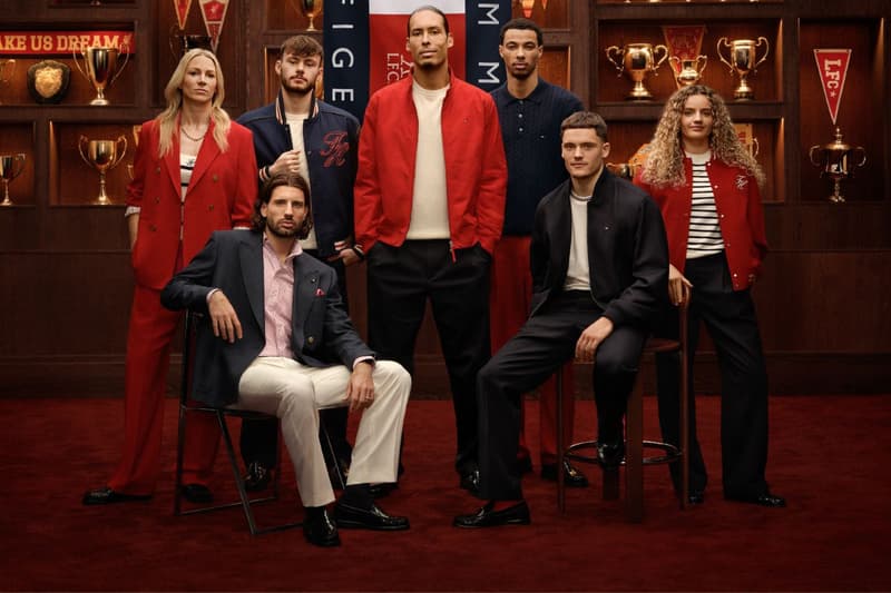Liverpool FC, Tommy Hilfiger, Anfield, Fashion, Collaborations, Sports Partnerships, Soccer, Football, Virgil van Dijk, Florian Wirtz, Hugo Ekitike, Dominik Szoboszlai