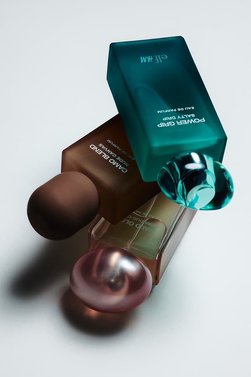 Elf Cosmetics, H&M, Collaboration, Perfumes, Fragrance, Power Grip, Halo Glow, Camo Blend