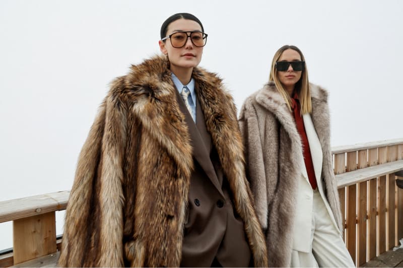 The Frankie Shop, apres ski, collections, campaign, chalet, ski, snow, fashion, models, faux fur, clothing