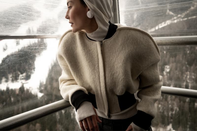 The Frankie Shop, apres ski, collections, campaign, chalet, ski, snow, fashion, models, faux fur, clothing