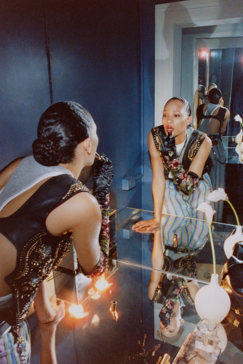 versace, dario vitale, lexee smith, steven meisel, models, group