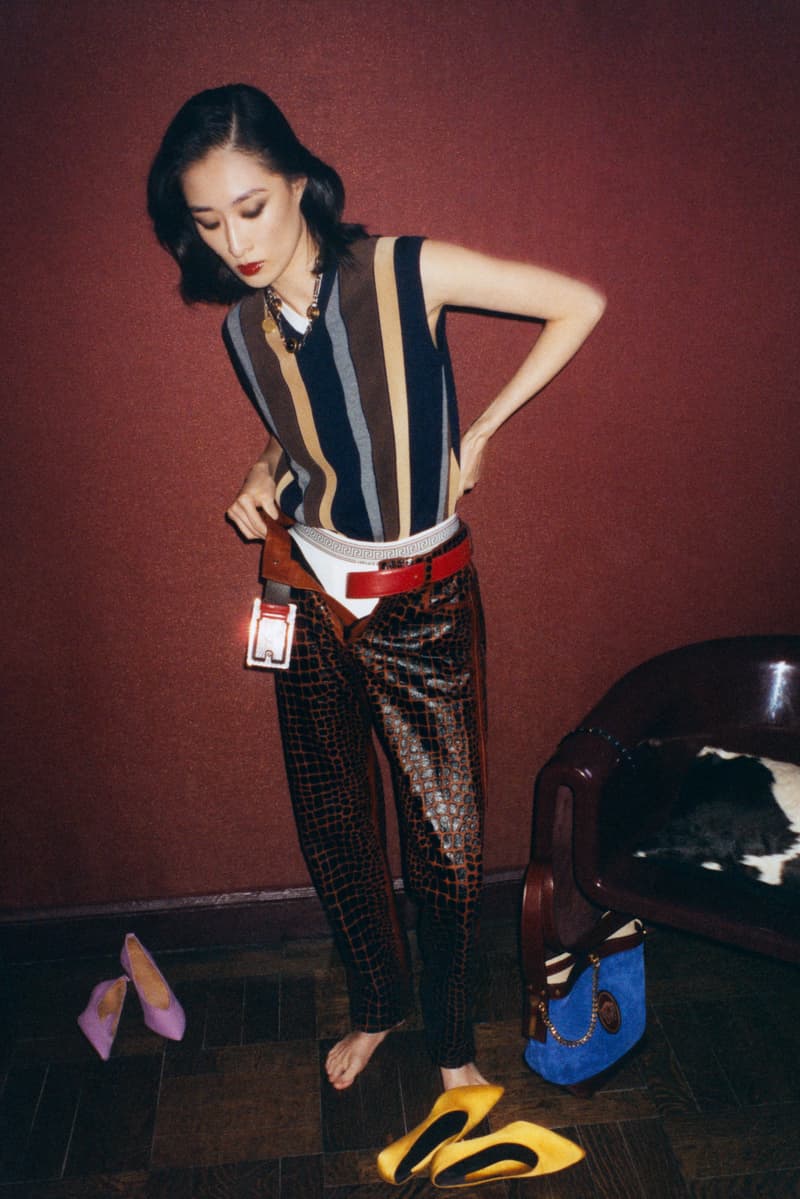 versace, dario vitale, lexee smith, steven meisel, models, group