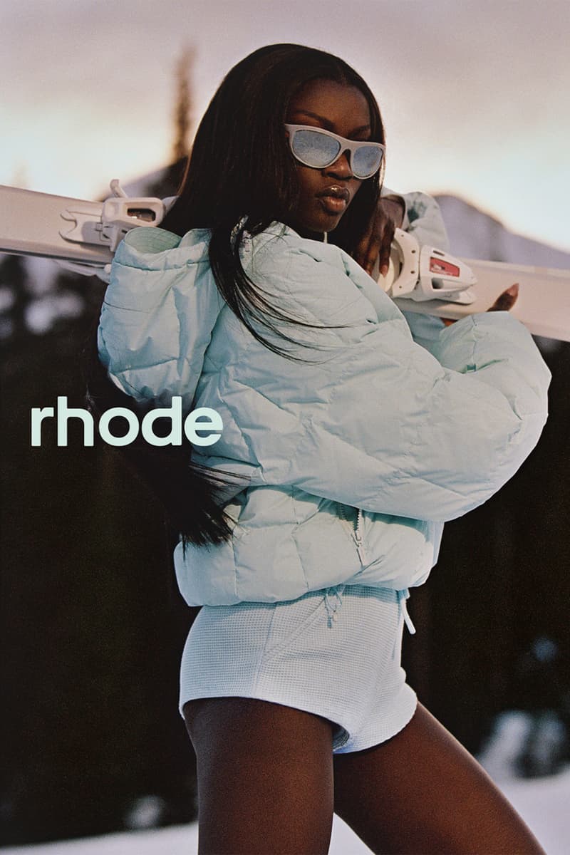 Anok Yai, Hailey Bieber, Rhode, Skincare, Caffeine Reset, Peptide Lip Boost, Campaigns