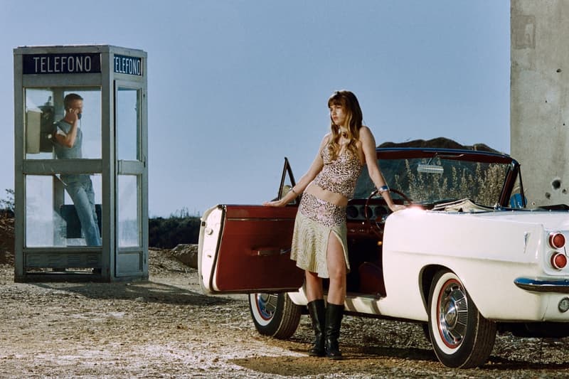 hand over, spain, models, man, car, sequins, boxers, lace slips, boots