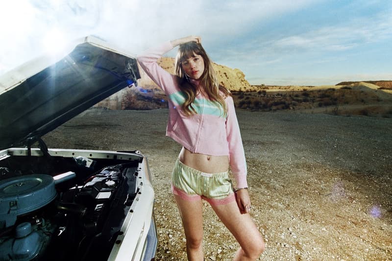 hand over, spain, models, man, car, sequins, boxers, lace slips, boots