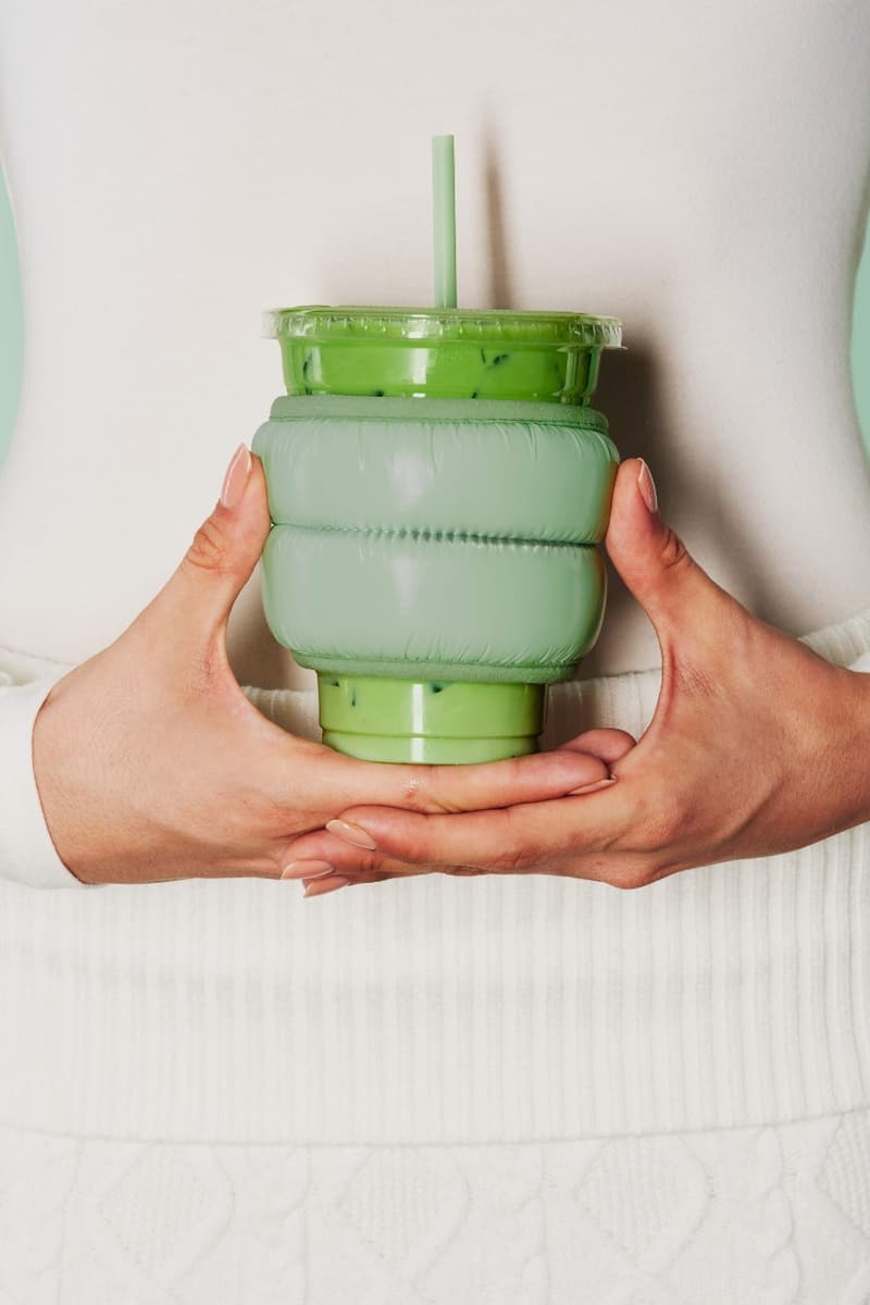 Blank Street, matcha, coffee, london, fashion week, puffer jacket, accessories, campaign, shoot, ella snyder