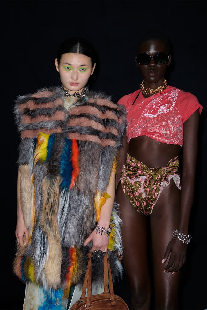 Diesel, Fall/Winter 2026, Glenn Martens, Glitter Skin, Neon Eye Makeup, MAC Cosmetics, Inge Grognard