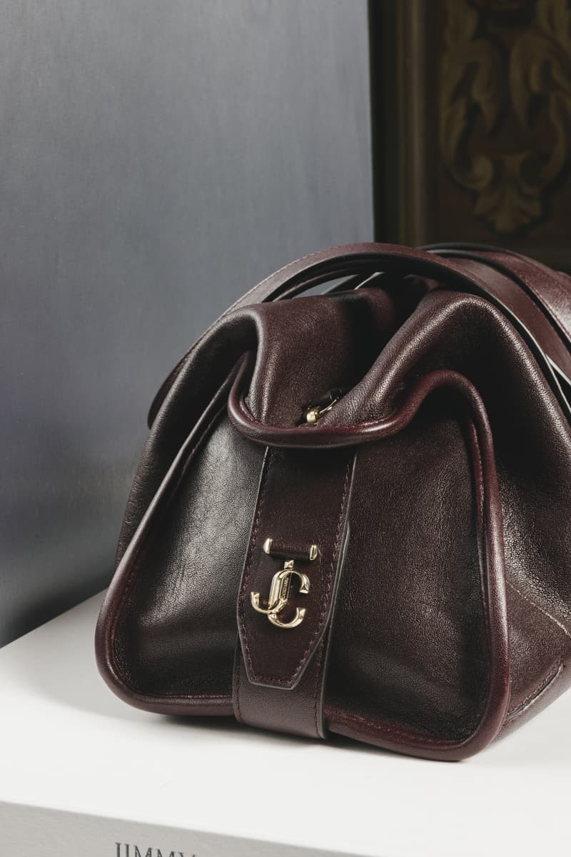 jimmy choo, lace heels, design studio, milan, boots, bags, leather