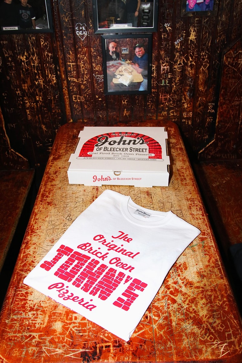 Rowing Blazers Berkolaborasi dengan Pizza Spot Legendaris, John's of Bleecker Street