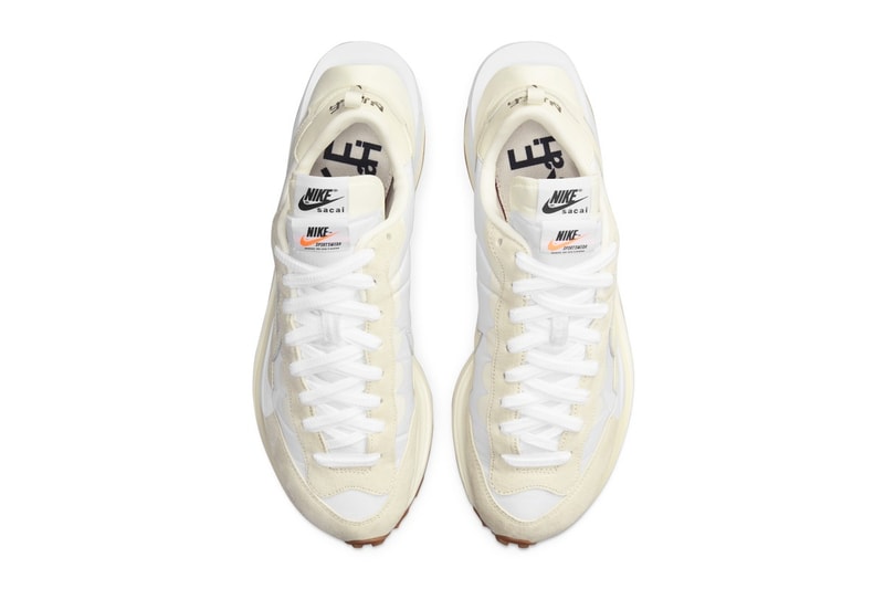 Cek Official Look dari sacai x Nike VaporWaffle "White/Sail"