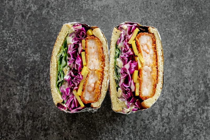 Ebi Katsu Sando dari Kolaborasi Lunch For My Husband dan House of Shrimps