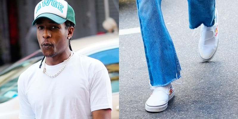 Asap rocky vans slip ons Clearance