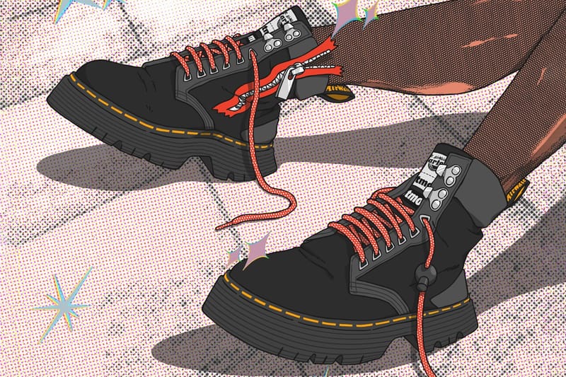 Anime Jadi Inspirasi atmos x Dr. Martens Tarik Zip Boot