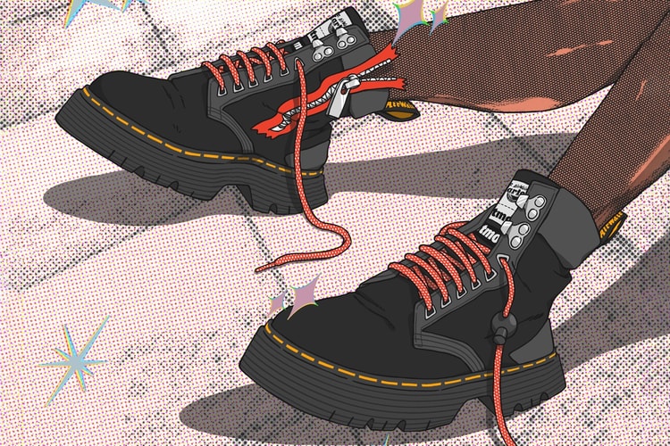 Anime Jadi Inspirasi atmos x Dr. Martens Tarik Zip Boot