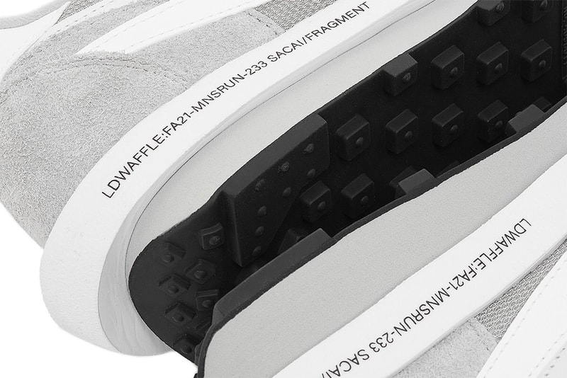 Berikut Closer Look sacai x fragment design x Nike LDWaffle