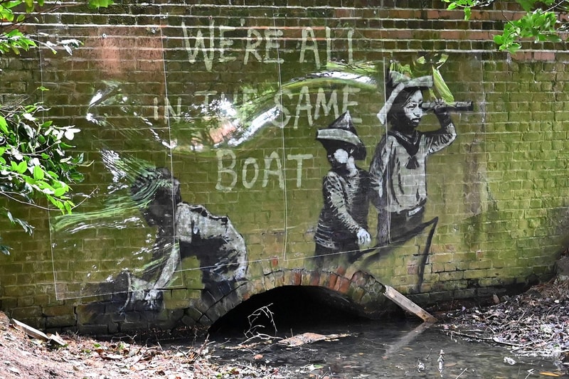 Mural Banksy Terbaru Ditemukan di Wilayah Pesisir Inggris