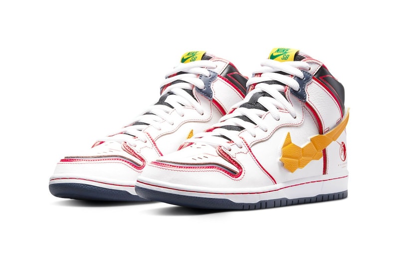 Berikut Official Look dari 'Gundam' x Nike SB Dunk High "Project Unicorn White