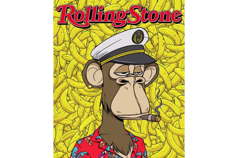 Tampilan NFT Sampul Digital Perdana Rolling Stone Bareng Bored Ape Yacht Club