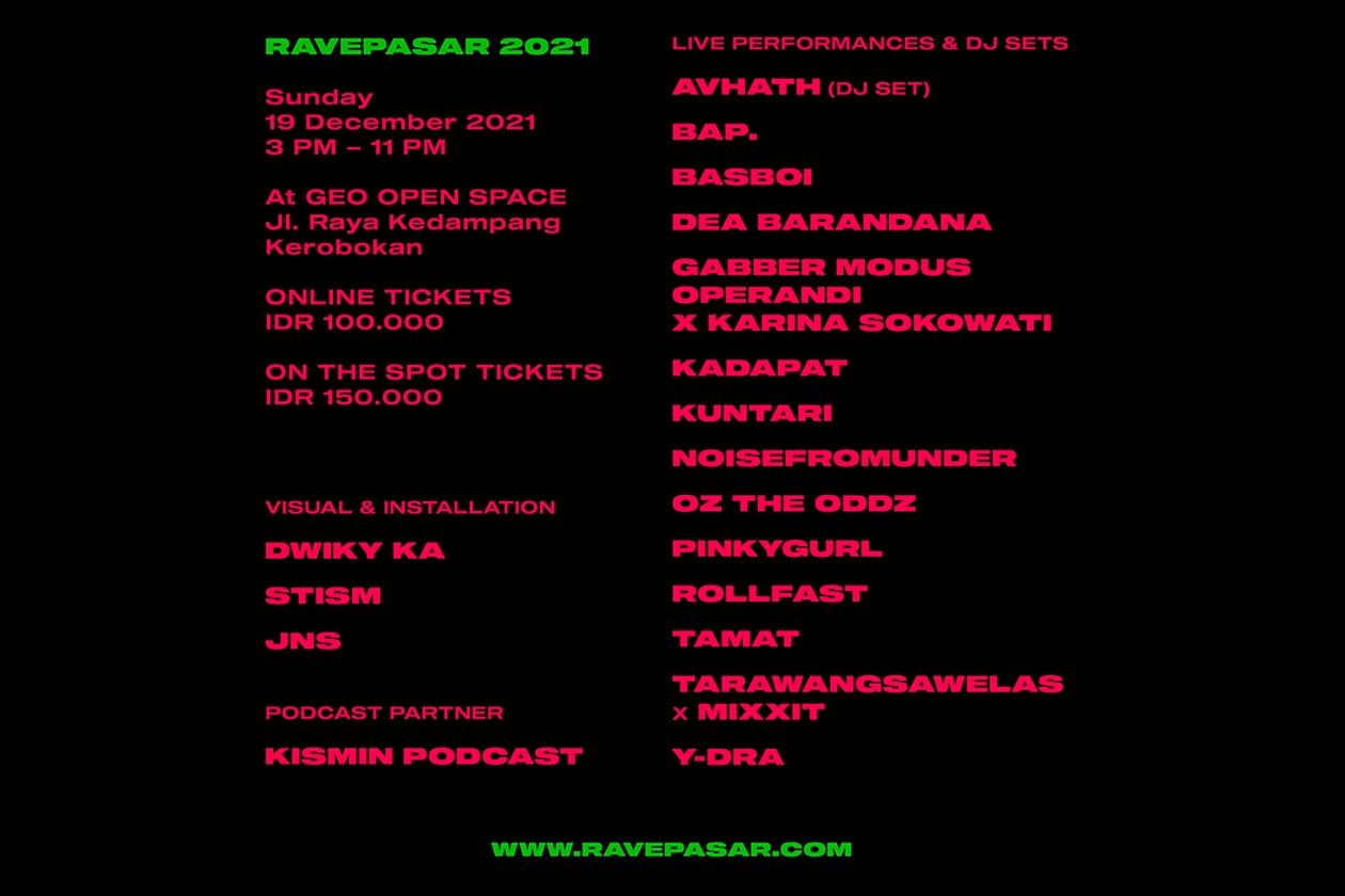 Festival RAVEPASAR 2021 Resmi Digelar