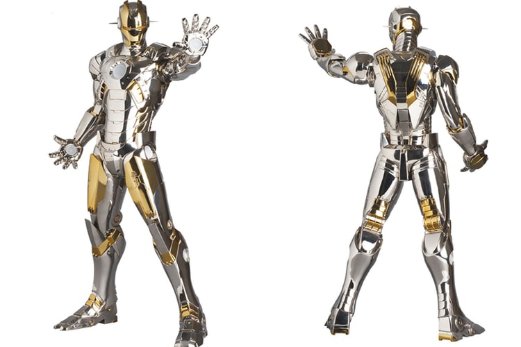 MEDICOM TOY dan Hajime Sorayama Merilis Sneak Peek Die-Cast 'Iron Man' Figure