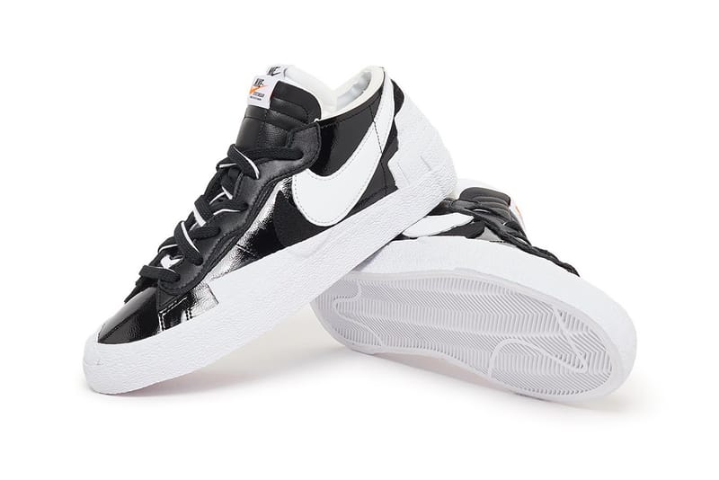 sacai nike black white