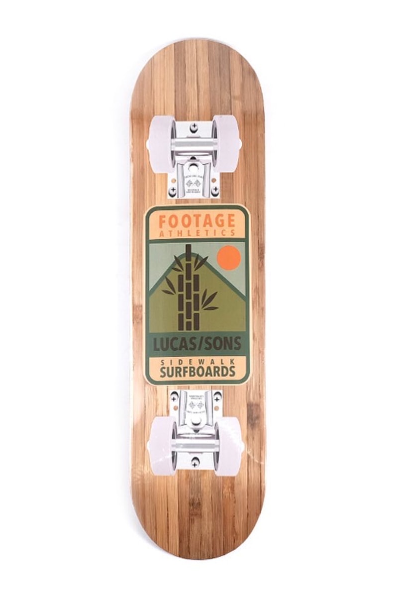 Lucas and Sons x Footage Athletics 100% Bamboo Skateboard