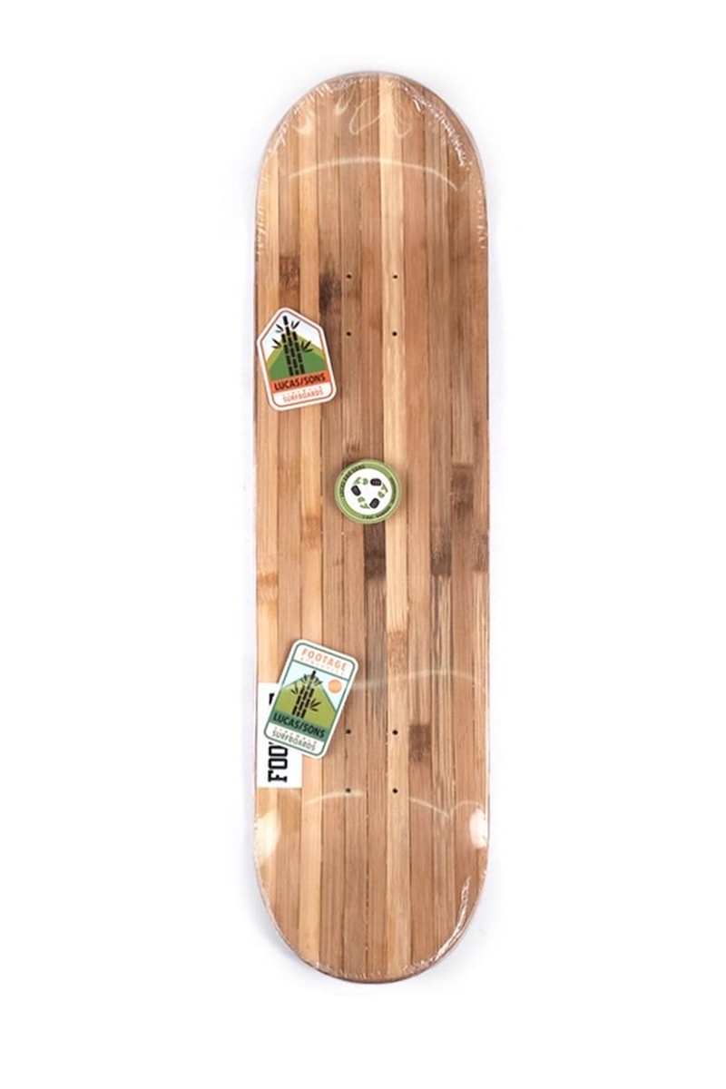 Lucas and Sons x Footage Athletics 100% Bamboo Skateboard