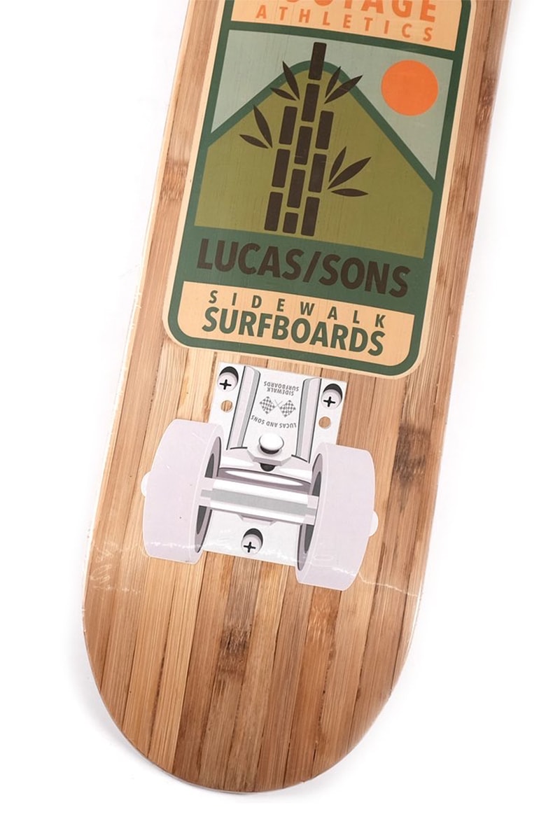 Lucas and Sons x Footage Athletics 100% Bamboo Skateboard