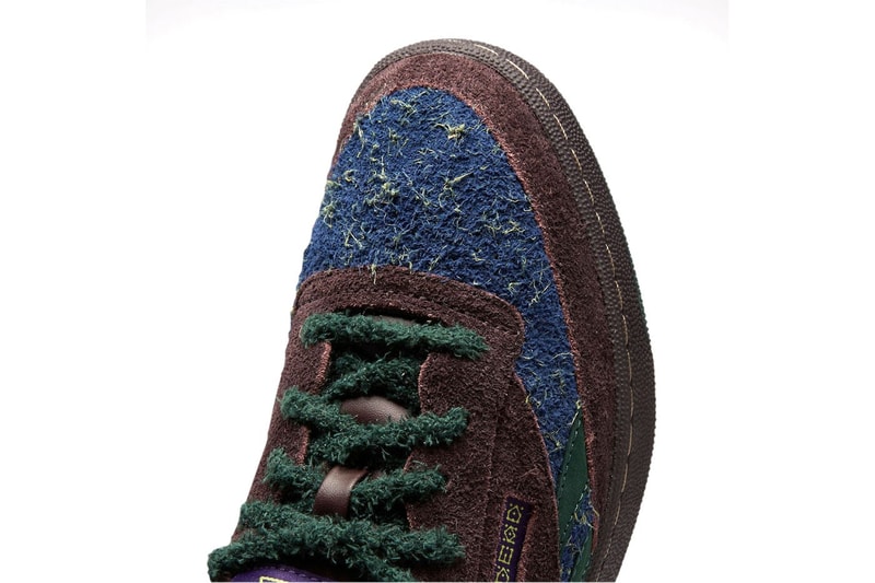 Berikut First Look dari Brain Dead x Reebok Club C Revenge "Navy/Green"