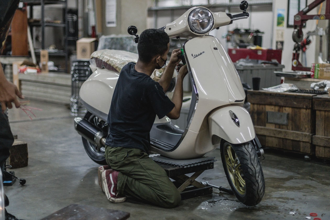 Thrive Motorcycle x Prepp Studio Merilis Vespa Custom Edisi Spesial