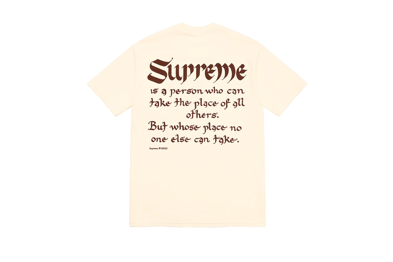 Supreme Spring/Summer 2022 T-Shirts