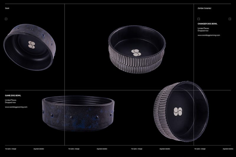 Zombie Ceramicz x Soori Grooming 'Game' & 'Changer' Dog Bowl Collection
