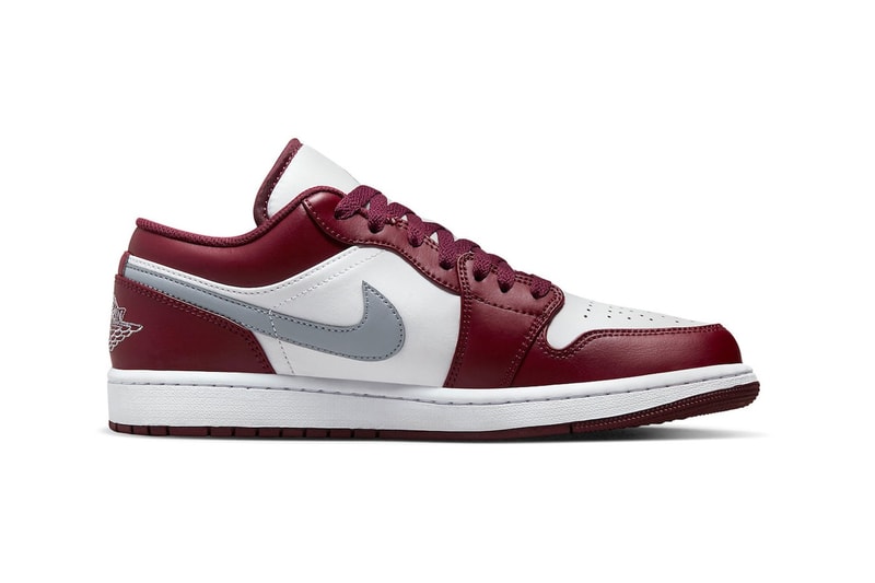 Berikut Official Look dari Air Jordan 1 Low "Bordeaux"