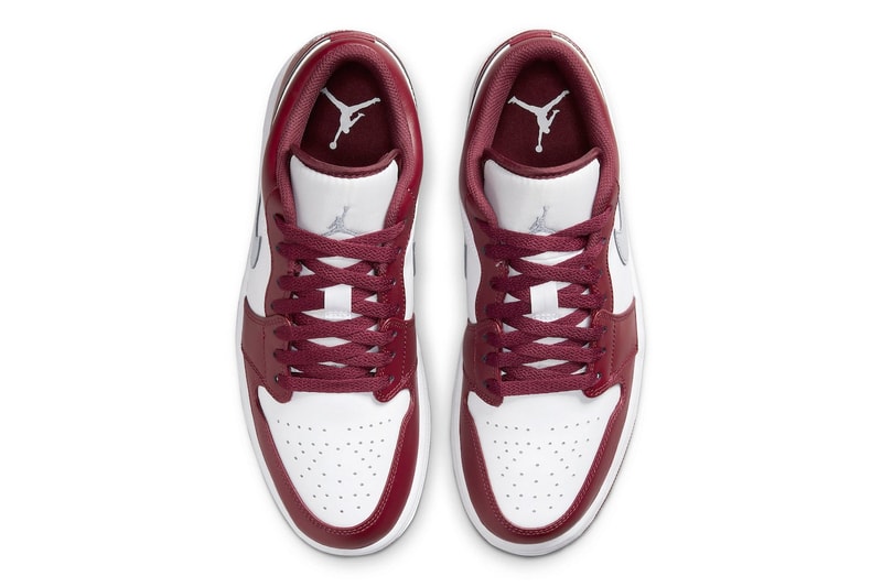 Berikut Official Look dari Air Jordan 1 Low "Bordeaux"