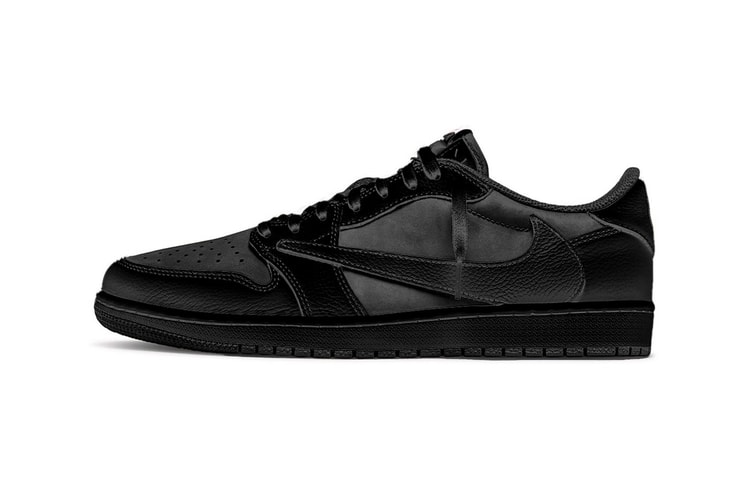 First Look Travis Scott x Air Jordan 1 Low OG "Black Phantom"