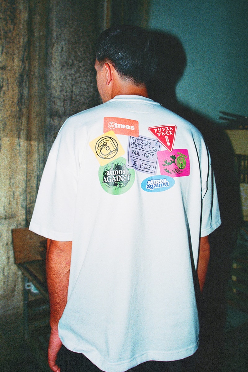 AGAINST LAB dan atmos Bawain Sticker Bombing Culture lewat Koleksi, “Sticker Collage”