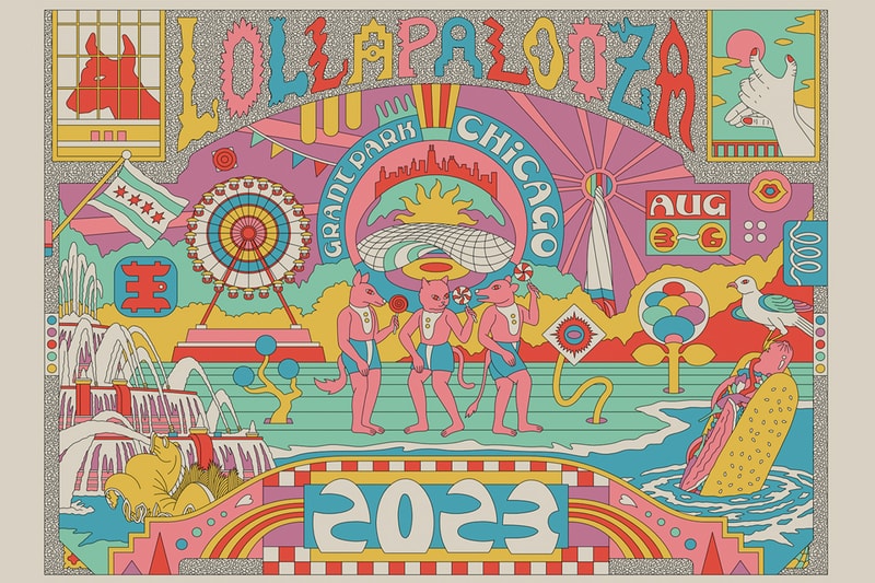 Visual Artist asal Indonesia, Ardneks Bikin Poster untuk Lollapalooza 2023