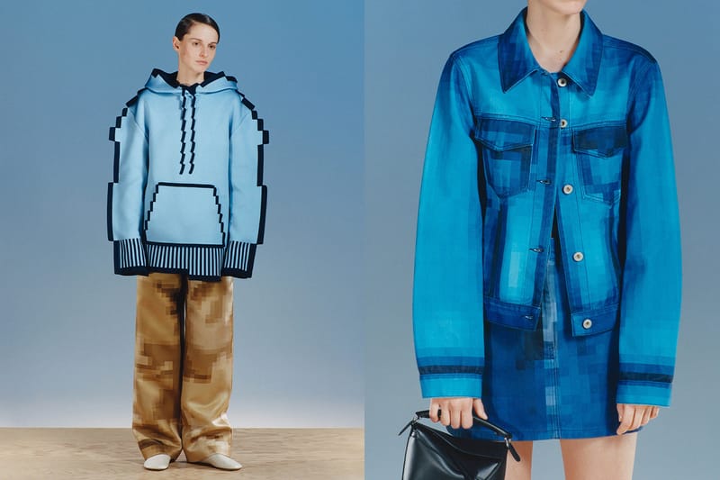 LOEWE Koleksi SS23 Ngasih Desain Pixel 8-bit 