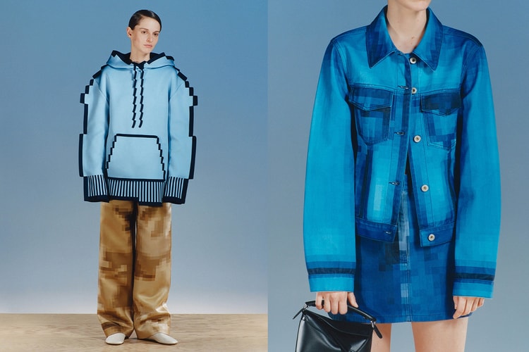 LOEWE Koleksi SS23 Ngasih Desain Pixel 8-bit