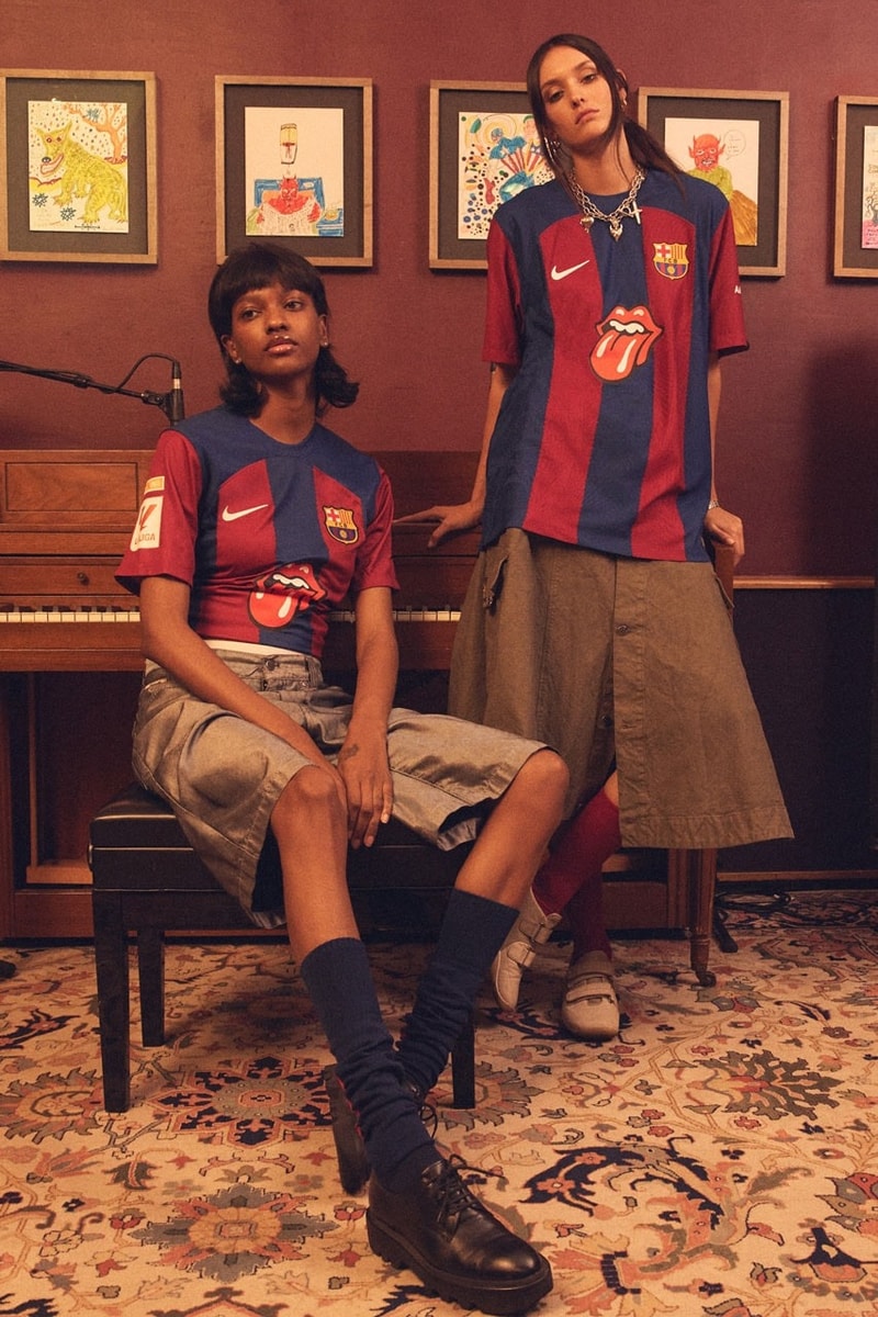 FC Barcelona dan Spotify Ngerilis Jersey Kolaborasi Bareng The Rolling Stones