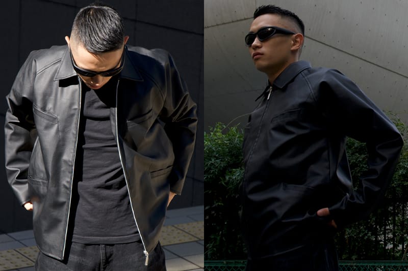 Room For Air Ngerilis Koleksi Oblique Leather Jacket