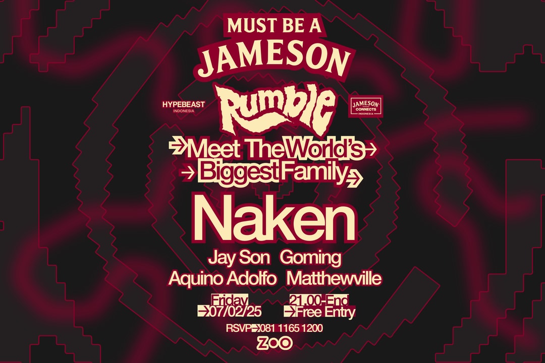 'Must Be A Jameson' dan Rumble Collective Siap Takeover ZOO | Hypebeast