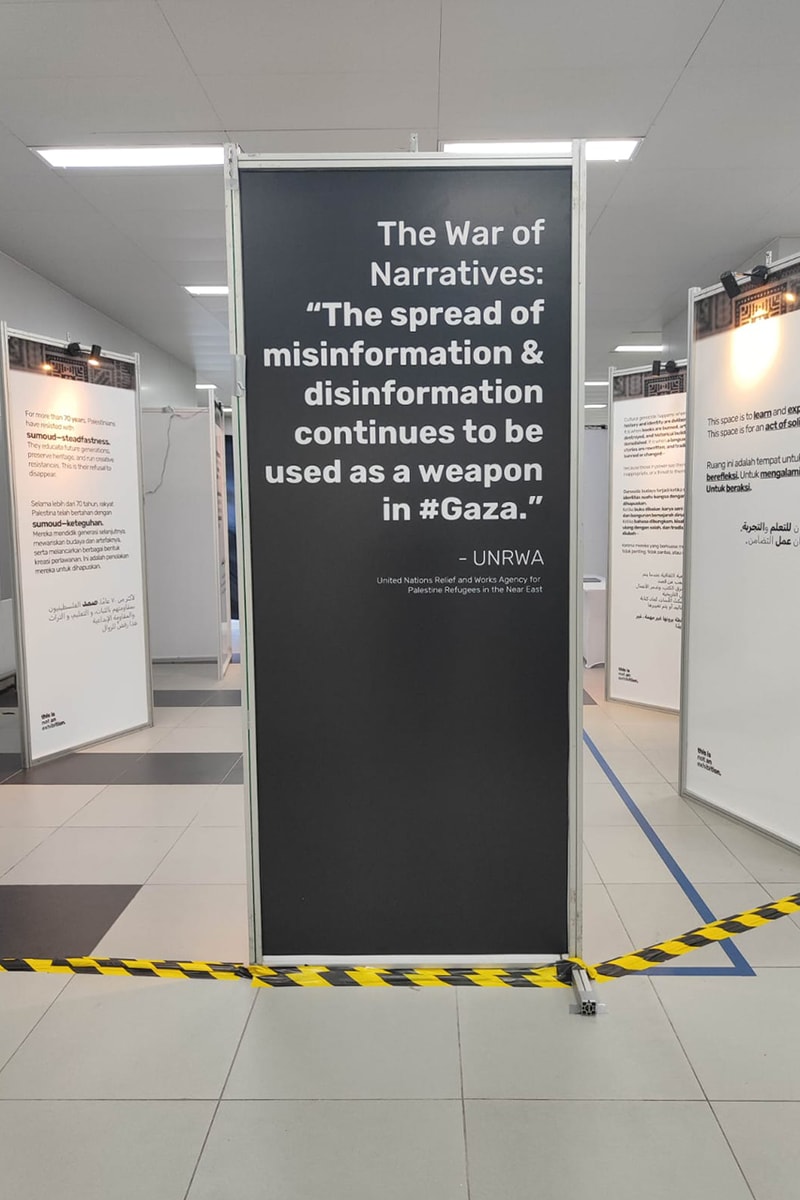 AgainstDehumanization Gelar Pameran Solidaritas Palestina di MRT Bundaran HI
