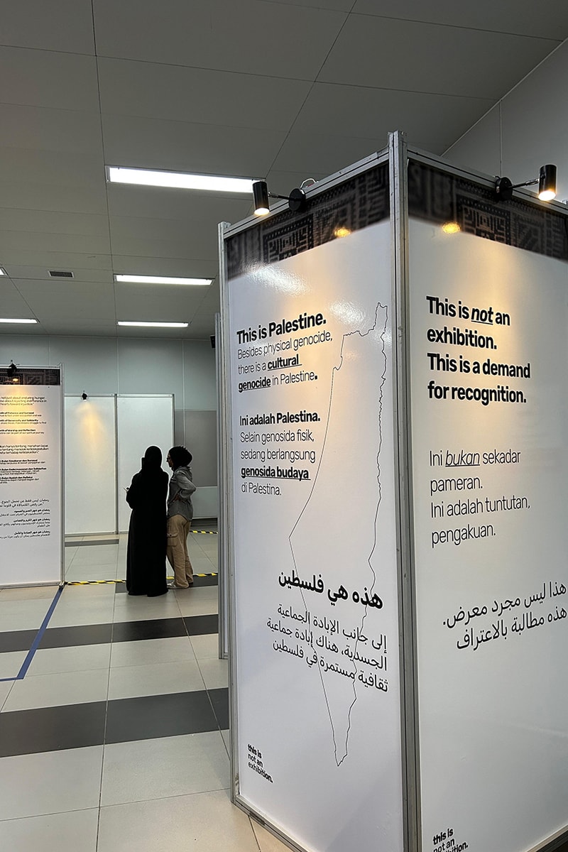 AgainstDehumanization Gelar Pameran Solidaritas Palestina di MRT Bundaran HI
