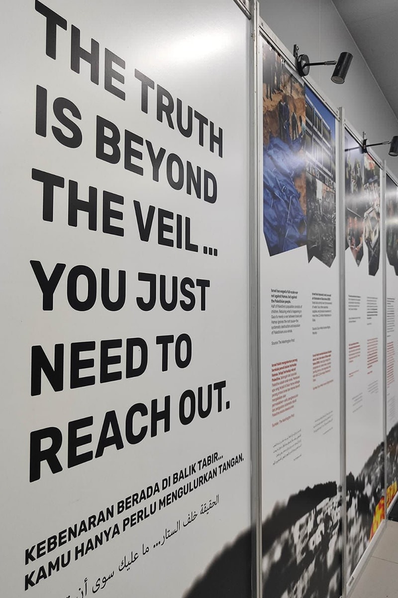 AgainstDehumanization Gelar Pameran Solidaritas Palestina di MRT Bundaran HI