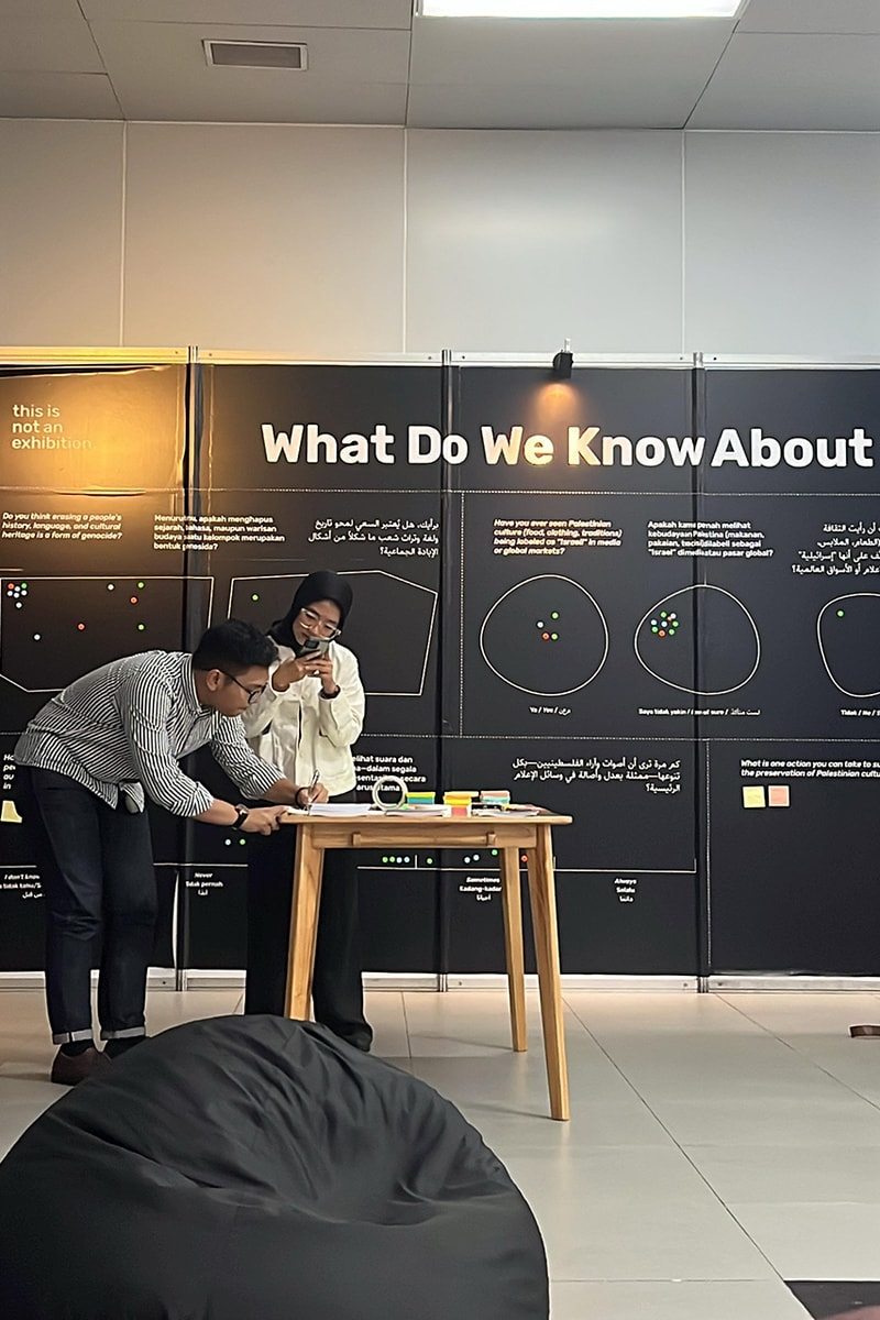 AgainstDehumanization Gelar Pameran Solidaritas Palestina di MRT Bundaran HI