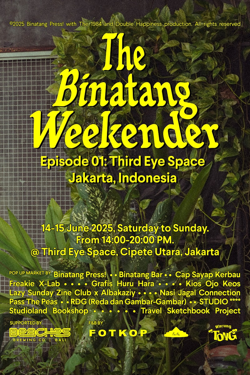 Binatang Press! Gelar Pop-Up Kreatif “The Binatang Weekender” di Cipete