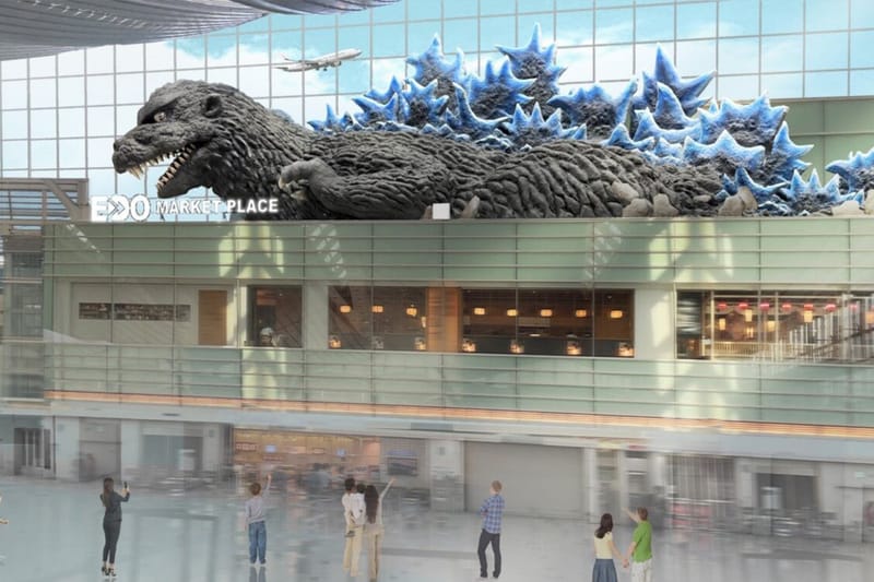 Monumen Godzilla Raksasa Bakal Mendarat di Tokyo Haneda Airport