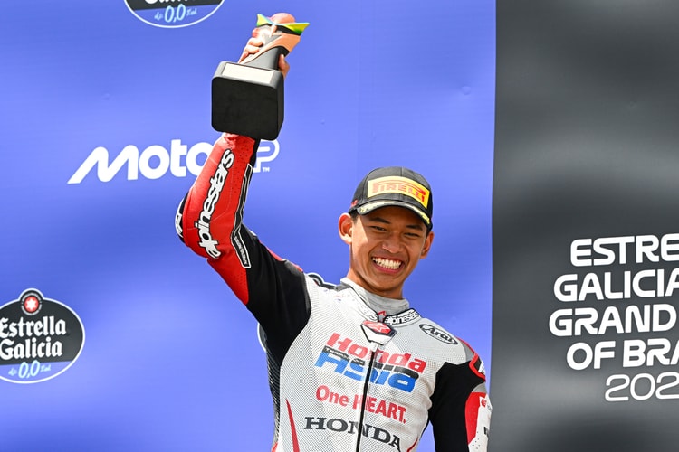 Vega Pratama, Pembalap Indonesia Pertama yang Berhasil Naik Podium Moto3