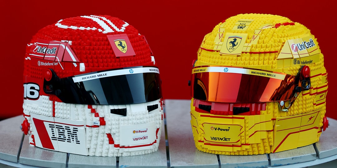LEGO Unveils Scuderia Ferrari HP Helmets at Australian Grand Prix